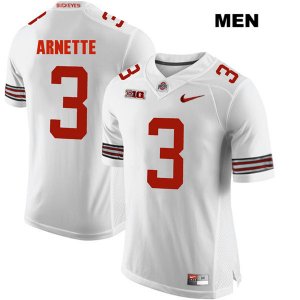Men's NCAA Ohio State Buckeyes Damon Arnette #3 College Stitched Authentic Nike White Football Jersey XJ20F16VG